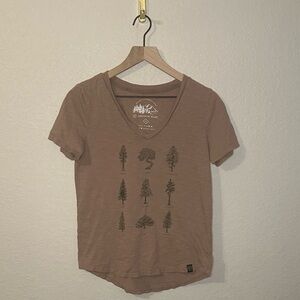 United By Blue Women's Large 100% Cotton V-Neck Tree Graphic T-Shirt - REI